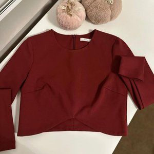 TNA talula long sleeve thick crop top size XS